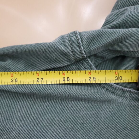 BDG Urban Outfitters Jack High-Waisted Carpenter Jean – Olive Green Corduroy 25 - Picture 11 of 13